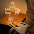 Jesus Cross Religious Night Light,Jesus Wood 3D Illusion Lamp Warm Colors